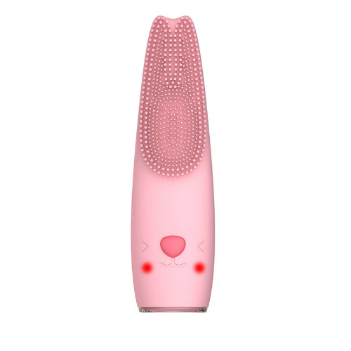 portable rechargeable waterproof heated electric face cleaning brush for home beauty