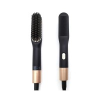 OEM Factory Hair Styling PTC Heat Straightening Brush Portable Men Beard Straightening Brush