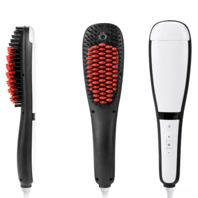 Anion Hair Straightening Brush with Misting Ionic Spray Safe and Easy 10x Faster Than a Flat Iron